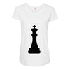 Chess King and Pawn Maternity Scoop Neck T-shirt