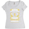 Never Underestimate the Strength of a Sarcoma Cancer Warrior Women's Triblend Scoop T-shirt
