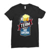 drinking beer Ladies Fitted T-Shirt