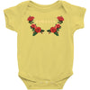 badassy with roses Baby Bodysuit