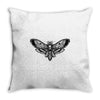 butterfly and skull Throw Pillow
