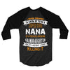 Super Cool Nana Of A Freaking Awesome Granddaughter 3/4 Sleeve Shirt