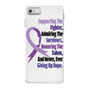 supporting the fighter, admiring the survivors, honoring the taken iPhone 7 Case