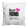 best friends forever Throw Pillow