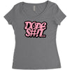 dope shit Women's Triblend Scoop T-shirt