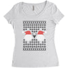 ugly santa noel Women's Triblend Scoop T-shirt