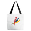 red blu yellow Tote Bags