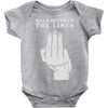 read between the lines Baby Onesie
