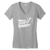 darth vader who's your daddy funny Women's V-Neck T-Shirt