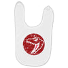 Red Dinosaur Baby Bibs