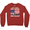 Lets Pray For Vegas, God Bless Crewneck Sweatshirt