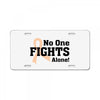 No One Fights Alone License Plate