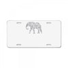 elephant filled pattern cool License Plate