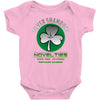 silver shamrock Baby Onesie