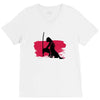Wolf And Lady V-Neck Tee