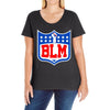 blm! take a knee Ladies Curvy T-Shirt