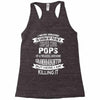 Super Cool Pops Of A Freaking Awesome Granddaughter Racerback Tank