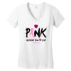 pink spread the hope Women's V-Neck T-Shirt