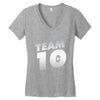 team 10 silver Women's V-Neck T-Shirt