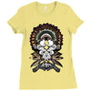 smokin pipes n feathers Ladies Fitted T-Shirt