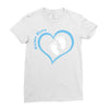 Baby Boy with Heart Any Name Customized Ladies Fitted T-Shirt