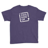 this side up funny drinking Youth Tee