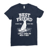 Best Friend German Shepherd Ladies Fitted T-Shirt