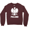 poland polska polish football flag new Crewneck Sweatshirt