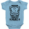 Never Underestimate Dog Rescuer Who Was Born May Baby Onesie