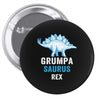 grumpa saurus rex Pin-back button