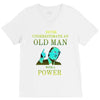 never underestimate an old man with a V-Neck Tee