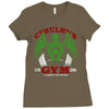 cthulhu gym Ladies Fitted T-Shirt