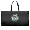 angry bulldog Weekender Totes