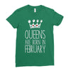queens are born in february Ladies Fitted T-Shirt
