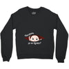 August Peeking Out Baby Boy in Spanish Crewneck Sweatshirt