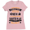 Super Cool Mother In Law Of A Freaking Awesome Daughter Ladies Fitted T-Shirt