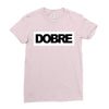 Dobre Black/White Ladies Fitted T-Shirt