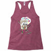 leaf cartoon Racerback Tank