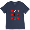 ls lesbian full heart V-Neck Tee
