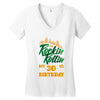 Rockin Rollin 30th Year Birthday Women's V-Neck T-Shirt