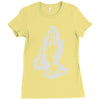 pray high Ladies Fitted T-Shirt