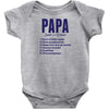 Papa Noun Definition Baby Onesie