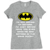 i'm not saying i'm batman funny Ladies Fitted T-Shirt