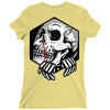 skull hexagon Ladies Fitted T-Shirt
