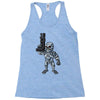 time traveling cyborg Racerback Tank