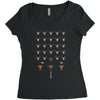 space ni invaders Women's Triblend Scoop T-shirt