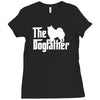 the dogfather american eskimo dog white Ladies Fitted T-Shirt