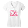 spring break forever Women's V-Neck T-Shirt