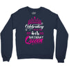 Celebrating With the 4th Birthday Queen Crewneck Sweatshirt