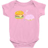 cheeseburger pranks doughnut Baby Bodysuit
